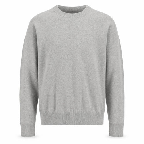Topman Mens Grey Round Neck Cotton Pullover Jumper Size XS Long Sleeve