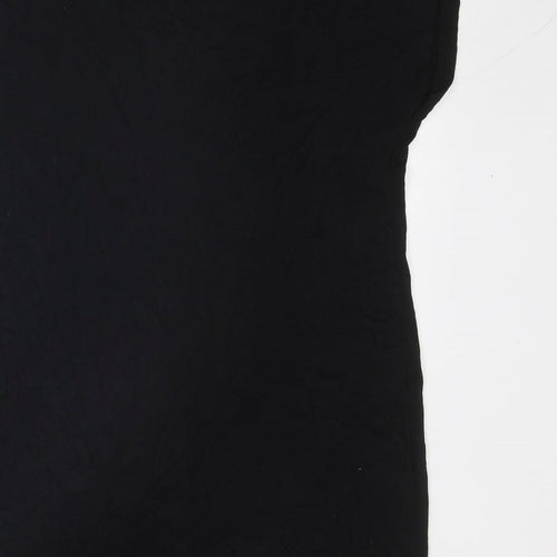 Butler & Wilson Womens Black Polyester Basic T-Shirt Size M Boat Neck - Cat