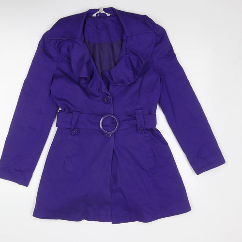 Debenhams Womens Purple Jacket Size 8 Button