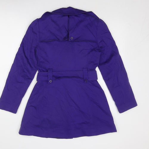 Debenhams Womens Purple Jacket Size 8 Button