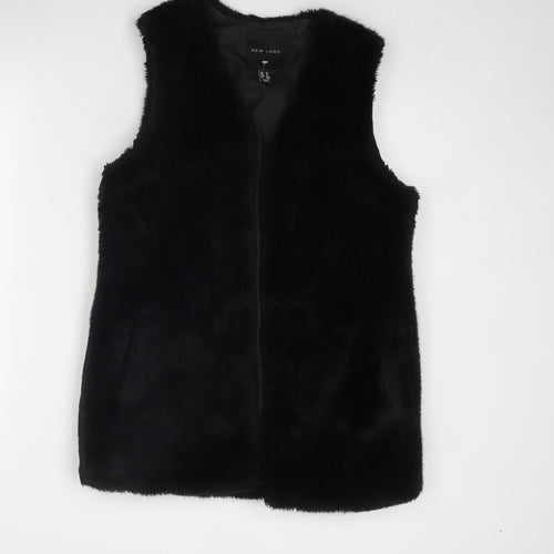 New Look Womens Black Gilet Jacket Size 12 - No closure