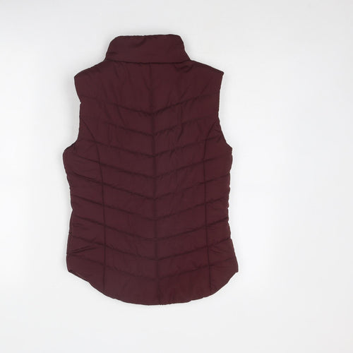Aeropostale Womens Purple Gilet Jacket Size XS Zip