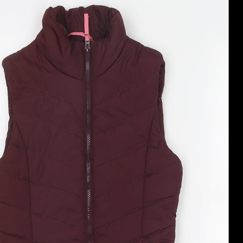 Aeropostale Womens Purple Gilet Jacket Size XS Zip