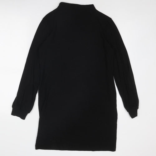 NEXT Womens Black Mock Neck Viscose Pullover Jumper Size 12