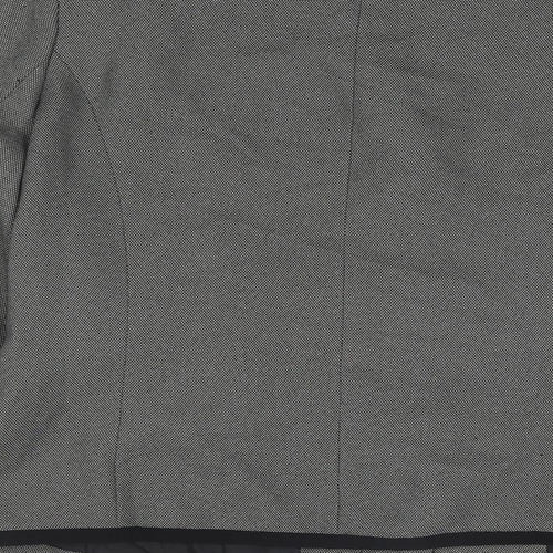 Special Collection Womens Grey Geometric Jacket Blazer Size 18 Button