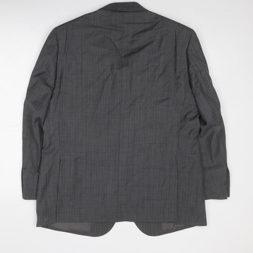 Brook Taverner Mens Grey Wool Jacket Suit Jacket Size 42 Regular