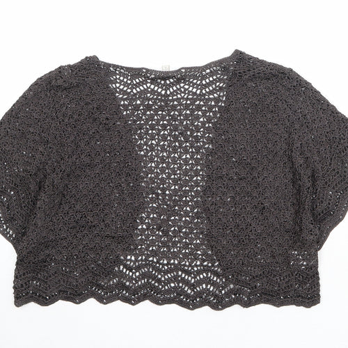 CC Womens Brown V-Neck Viscose Cardigan Jumper Size XL
