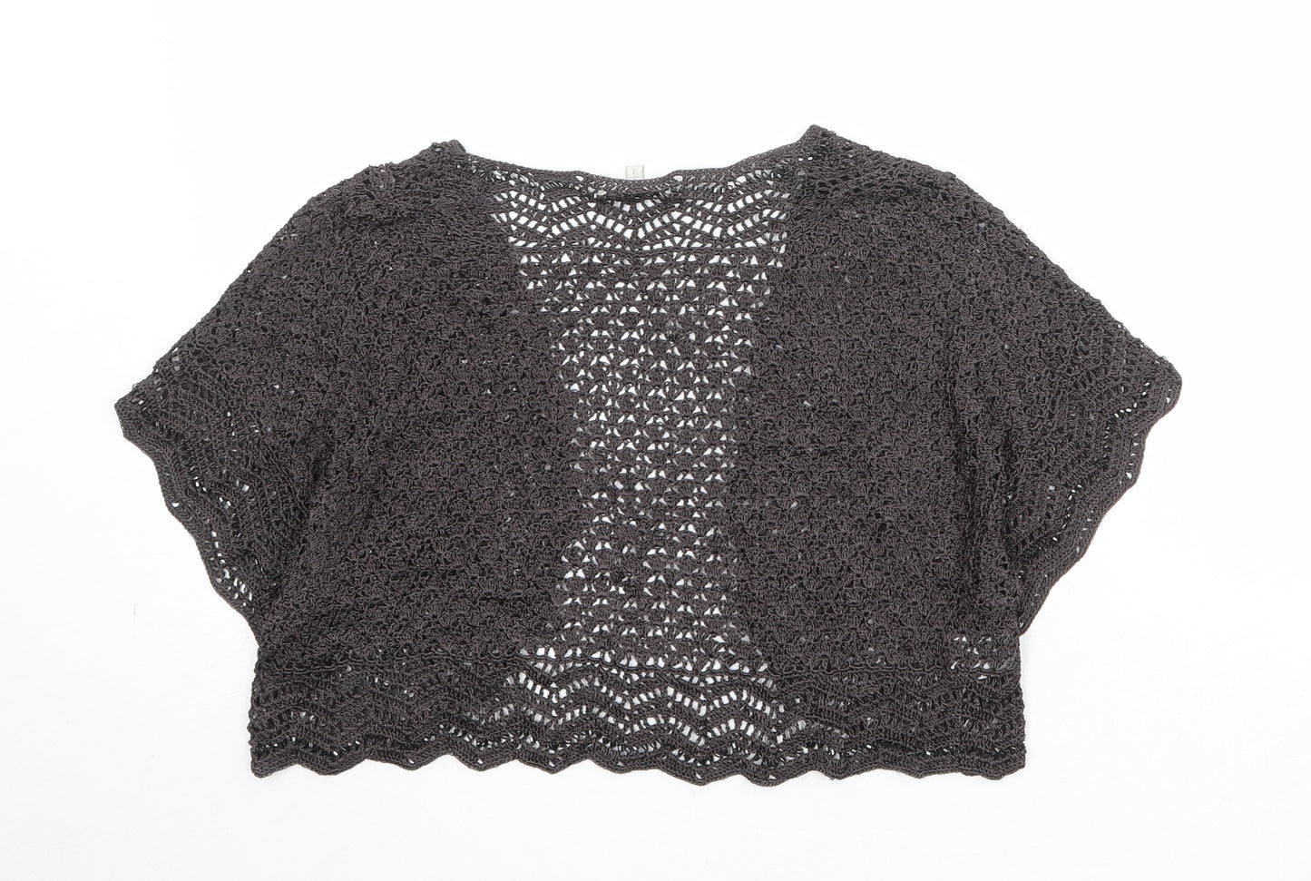 CC Womens Brown V-Neck Viscose Cardigan Jumper Size XL