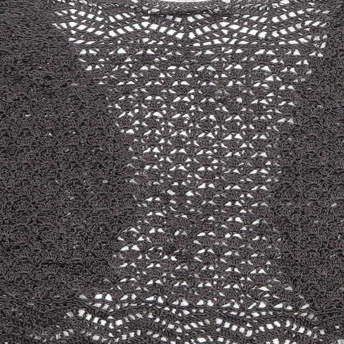 CC Womens Brown V-Neck Viscose Cardigan Jumper Size XL