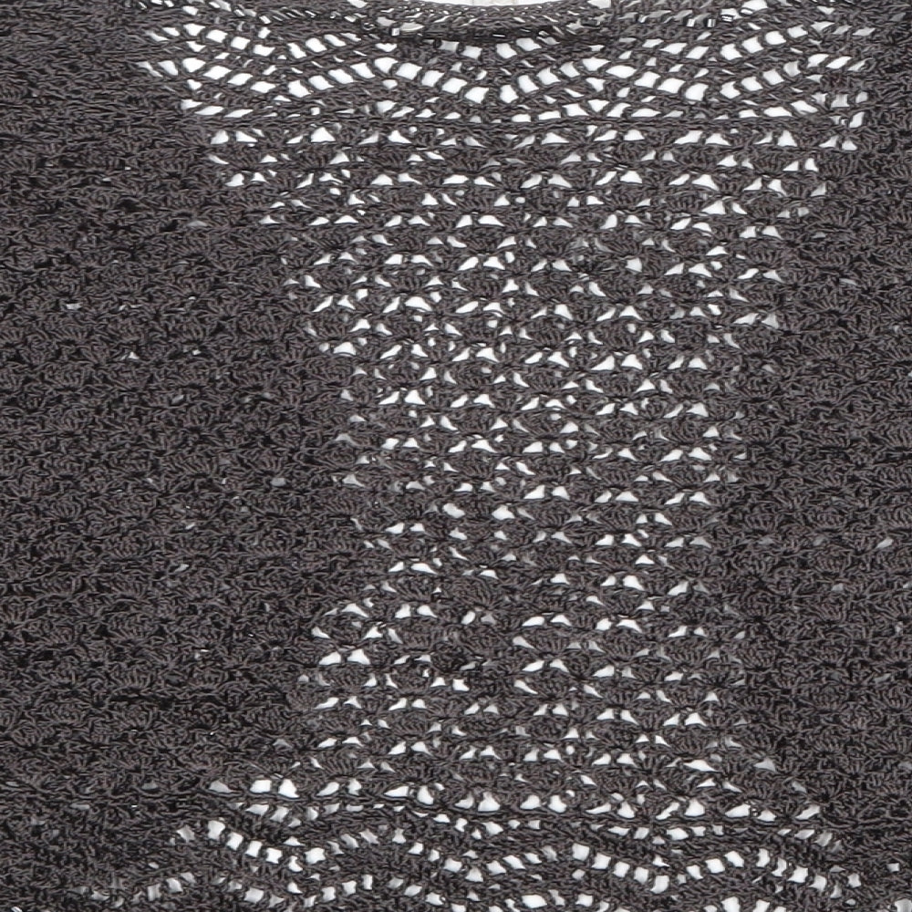 CC Womens Brown V-Neck Viscose Cardigan Jumper Size XL