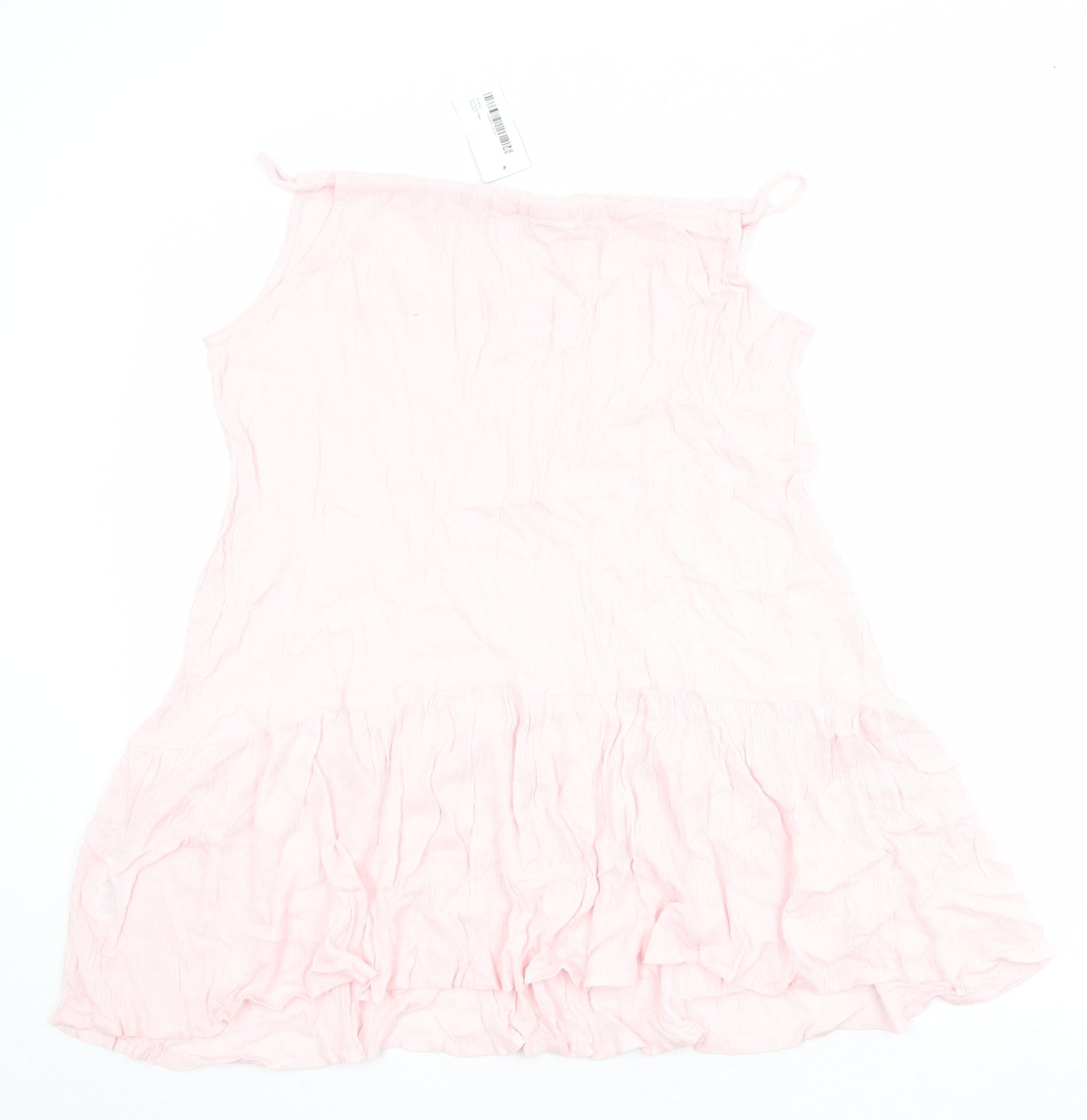 Debenhams Womens Pink Viscose Slip Dress Size 8 Round Neck Pullover - Size 8-10