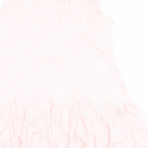 Debenhams Womens Pink Viscose Slip Dress Size 8 Round Neck Pullover - Size 8-10