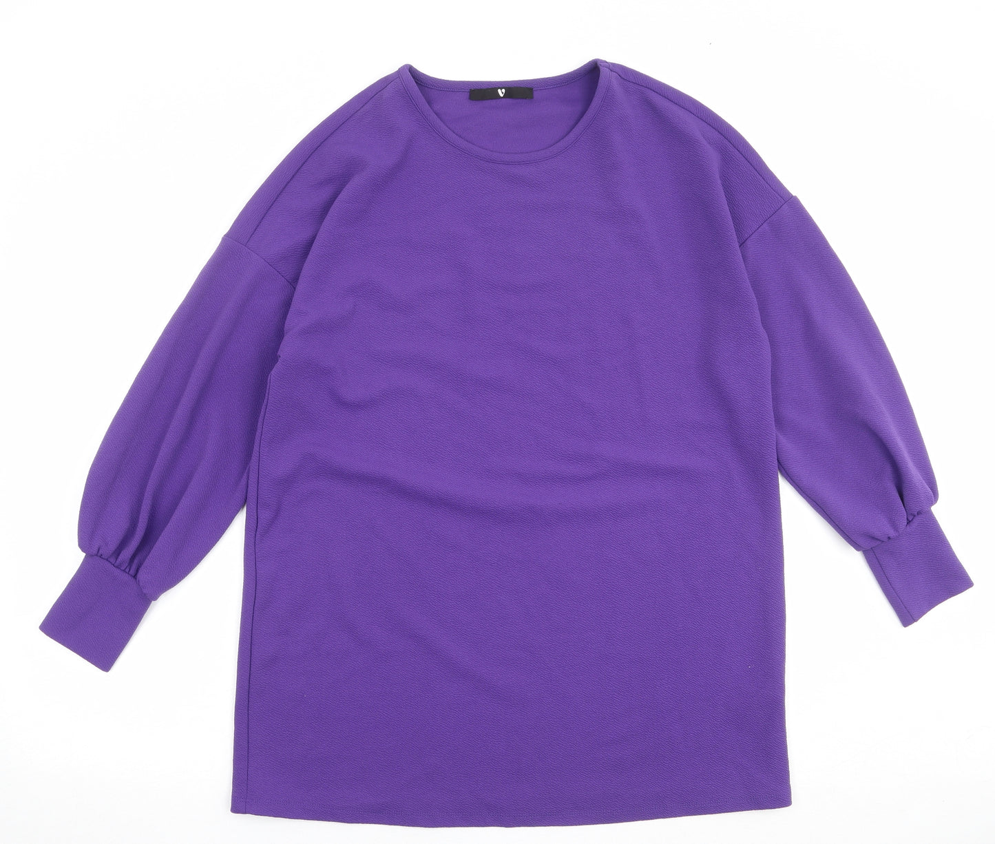 Very Womens Purple Polyester Pullover Sweatshirt Size 14 Pullover