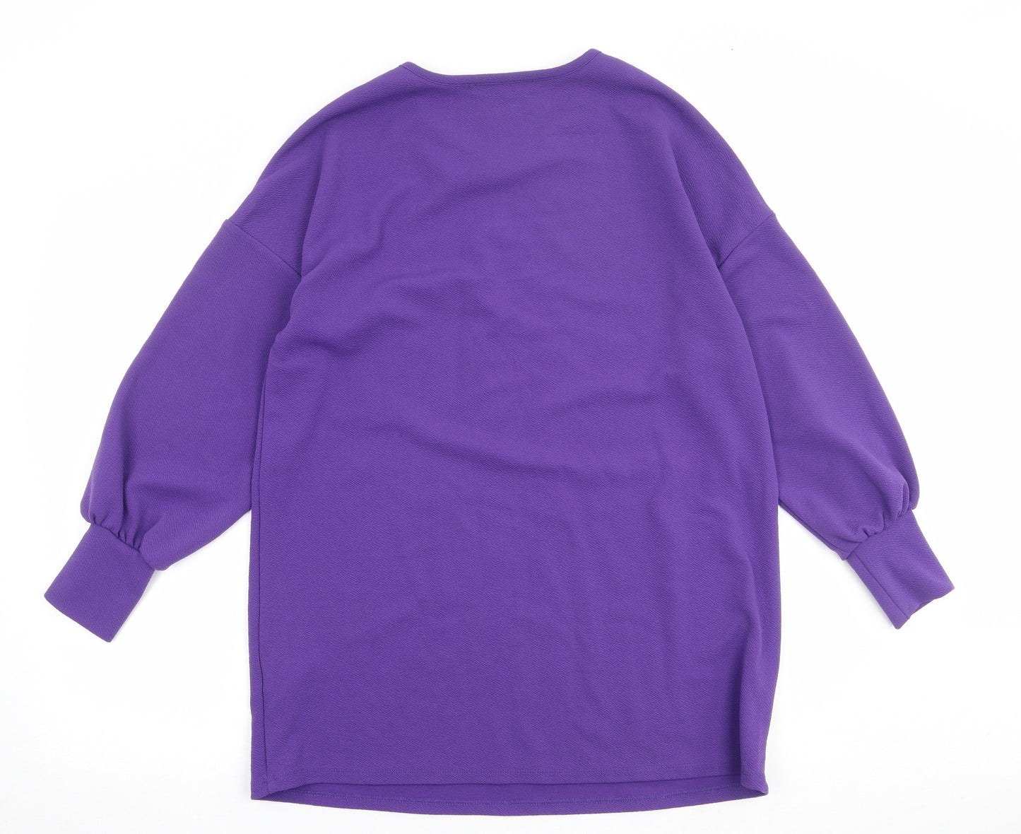 Very Womens Purple Polyester Pullover Sweatshirt Size 14 Pullover