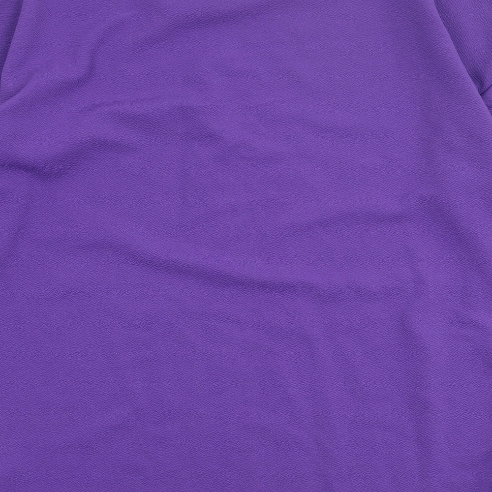 Very Womens Purple Polyester Pullover Sweatshirt Size 14 Pullover