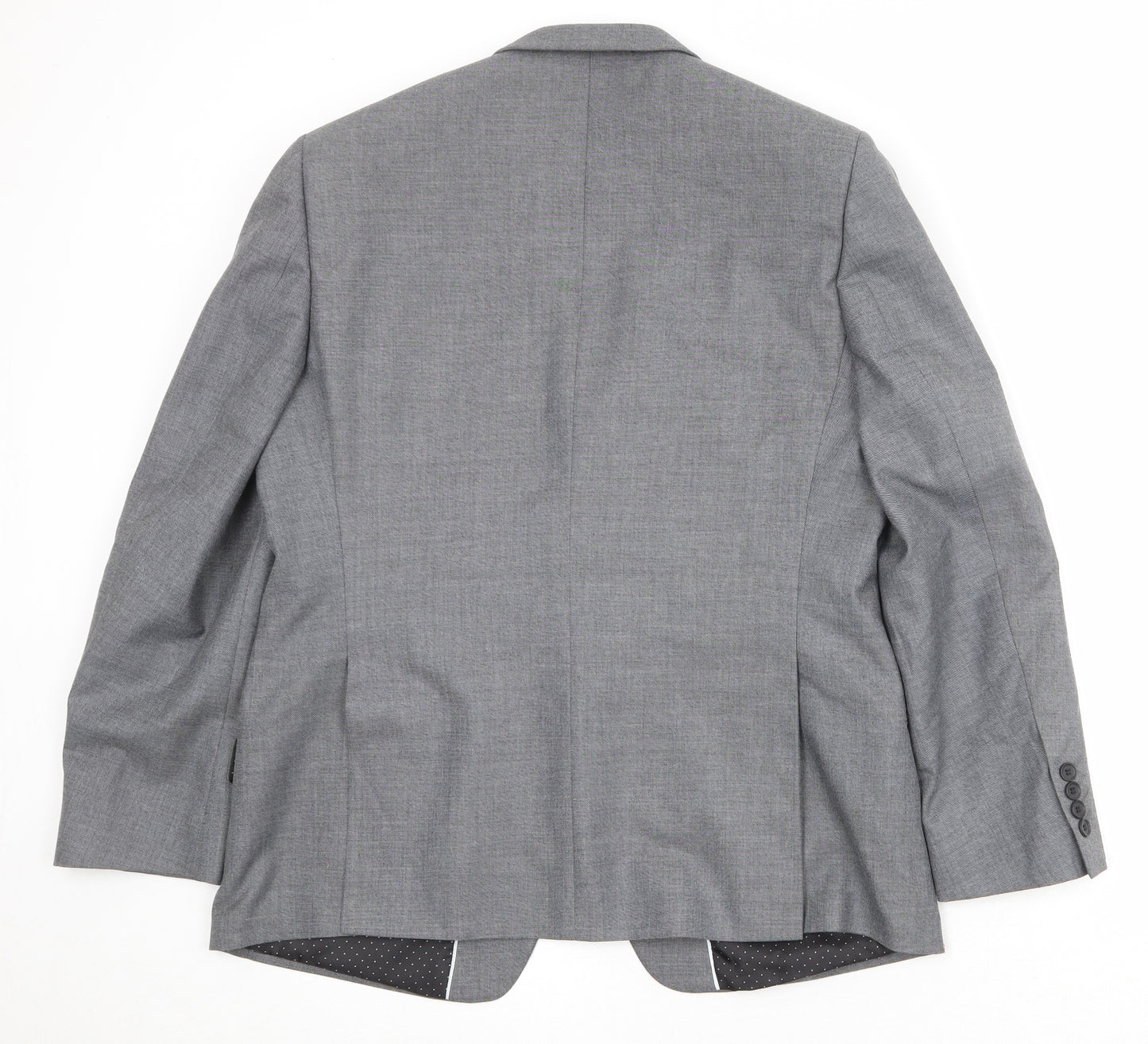 Marks and Spencer Mens Grey Polyester Jacket Suit Jacket Size 42 Regular