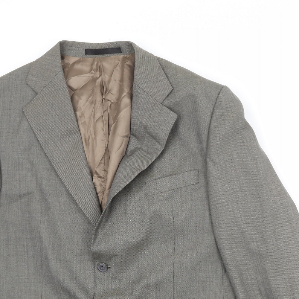 Marks and Spencer Mens Grey Wool Jacket Suit Jacket Size 42 Regular