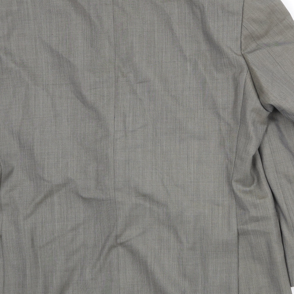 Marks and Spencer Mens Grey Wool Jacket Suit Jacket Size 42 Regular