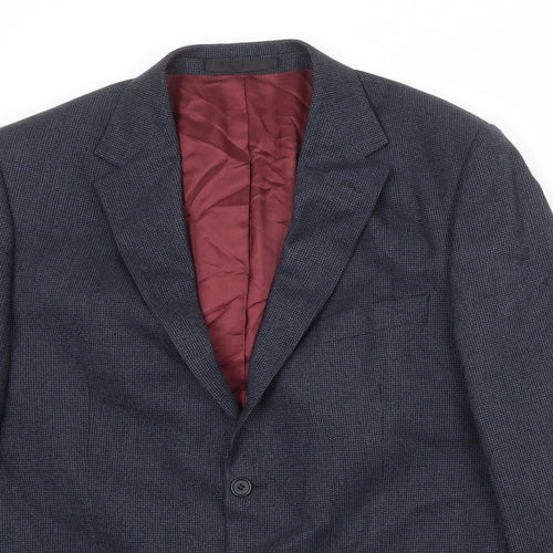 Marks and Spencer Mens Blue Wool Jacket Suit Jacket Size 44 Regular
