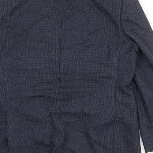 Marks and Spencer Mens Blue Wool Jacket Suit Jacket Size 44 Regular
