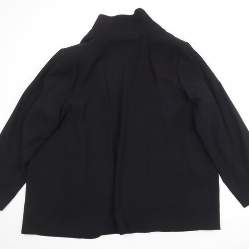 Marks and Spencer Womens Black Polyester Jacket Blazer Size 20