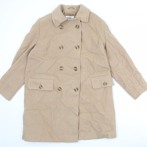 Windsmoor Womens Beige Pea Coat Coat Size 12 Button