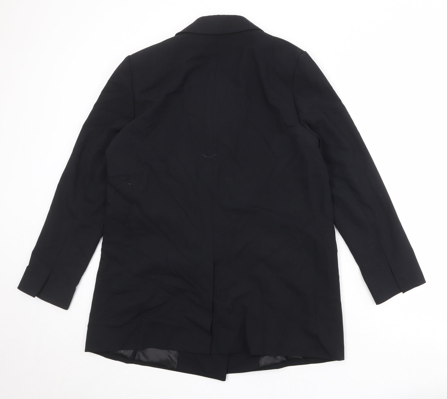 Marks and Spencer Womens Black Polyester Jacket Blazer Size 14