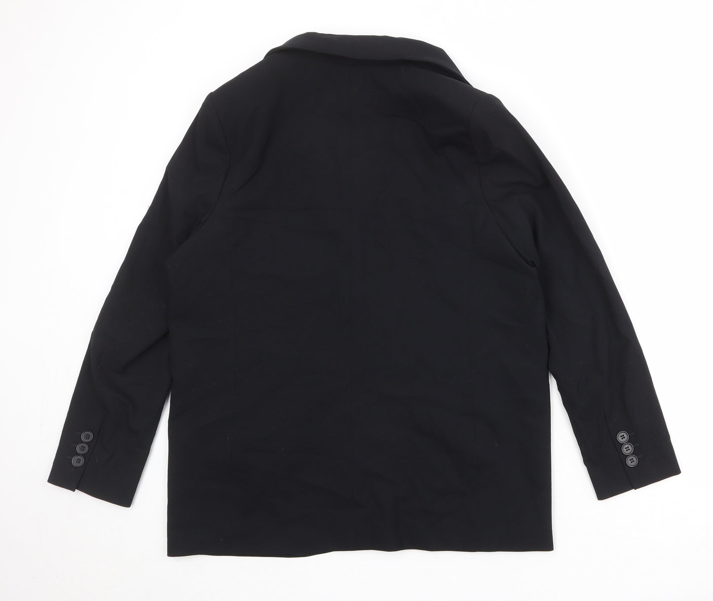 Marks and Spencer Womens Black Polyester Jacket Suit Jacket Size 14