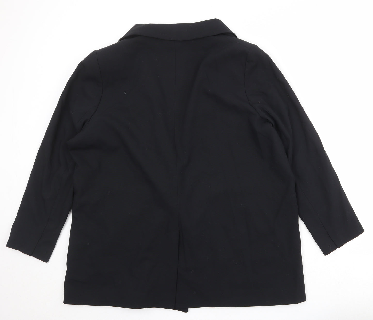 Marks and Spencer Womens Black Polyester Jacket Suit Jacket Size 20