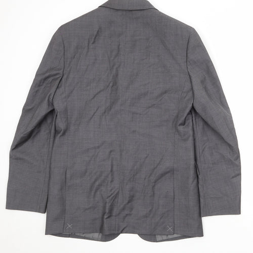 Autograph Mens Grey Wool Jacket Suit Jacket Size 40 Regular