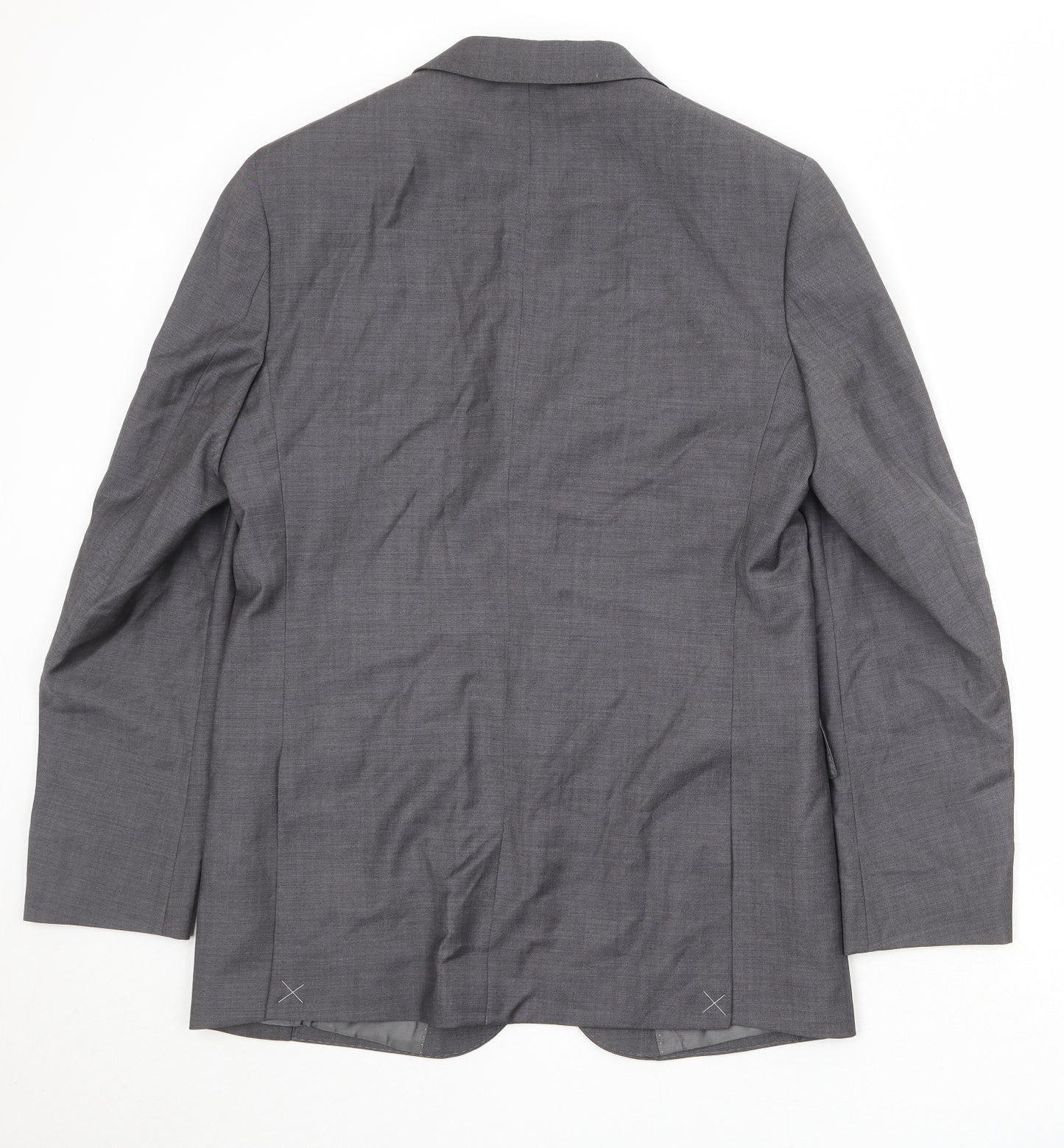 Autograph Mens Grey Wool Jacket Suit Jacket Size 40 Regular