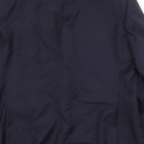 Austin Reed Mens Blue Wool Jacket Blazer Size 44 Regular