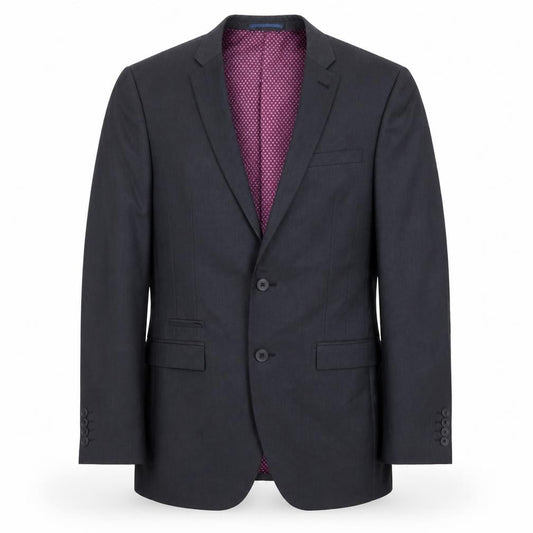 Front view of Next men’s grey polyester jacket suit jacket, size 38, regular