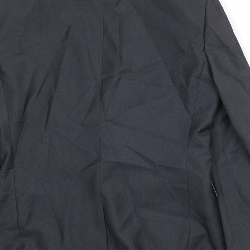 NEXT Mens Grey Polyester Jacket Suit Jacket Size 38 Regular