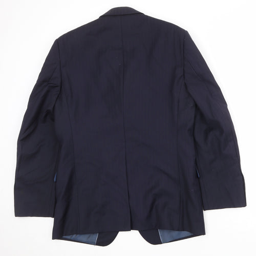 Marks and Spencer Mens Blue Wool Jacket Suit Jacket Size 40 Regular