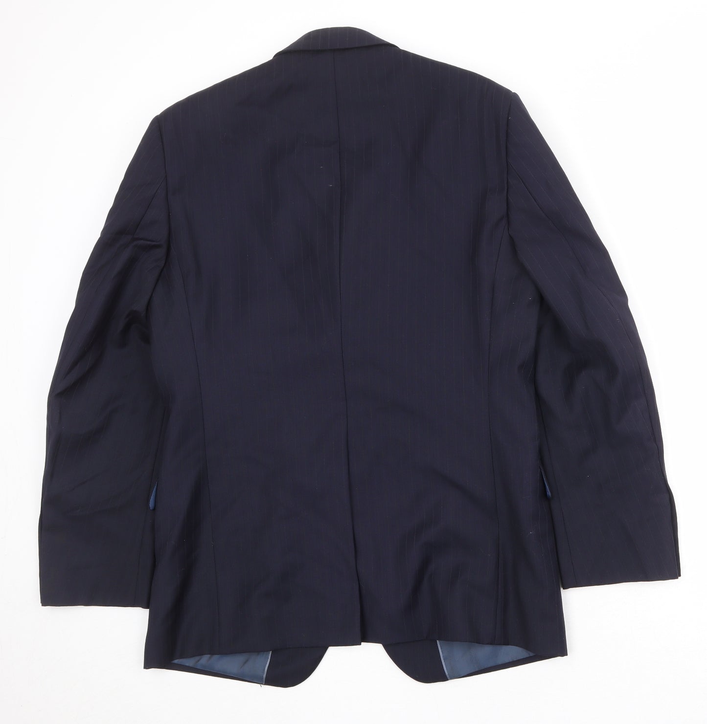 Marks and Spencer Mens Blue Wool Jacket Suit Jacket Size 40 Regular