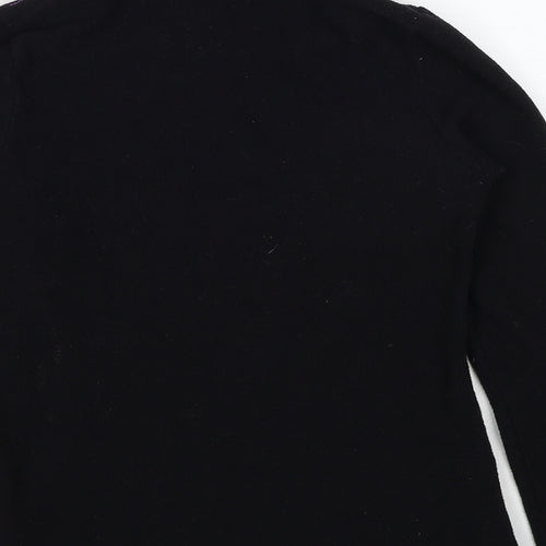 DECATHLON Womens Black Colourblock Polyester Pullover Sweatshirt Size XS Pullover