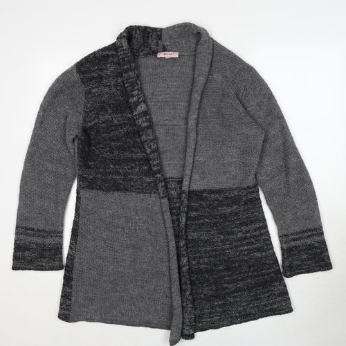 Per Una Womens Grey V-Neck Acrylic Cardigan Jumper Size M