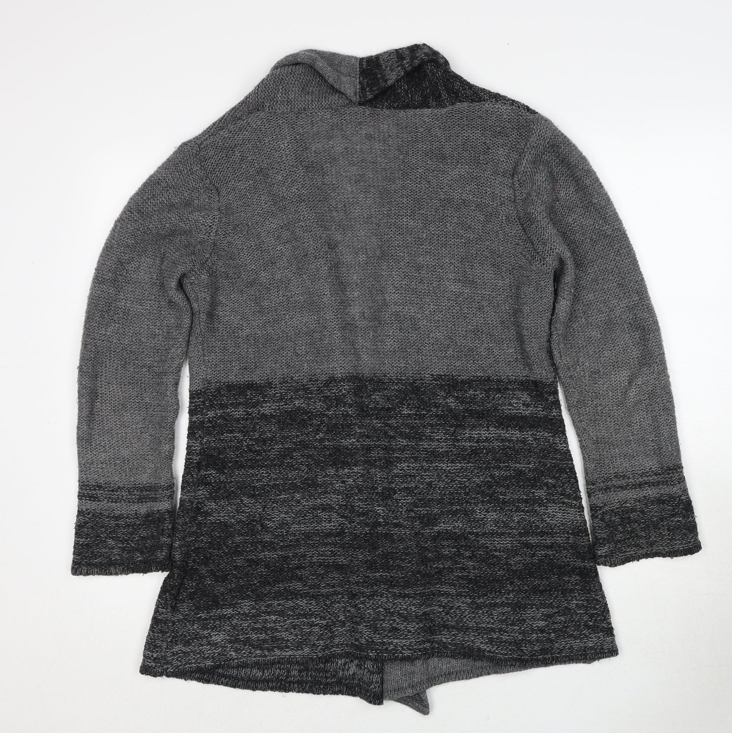 Per Una Womens Grey V-Neck Acrylic Cardigan Jumper Size M