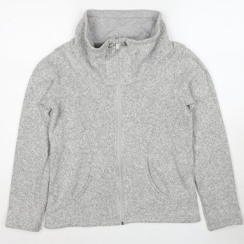 Marks and Spencer Womens Grey Jacket Size 8 Zip