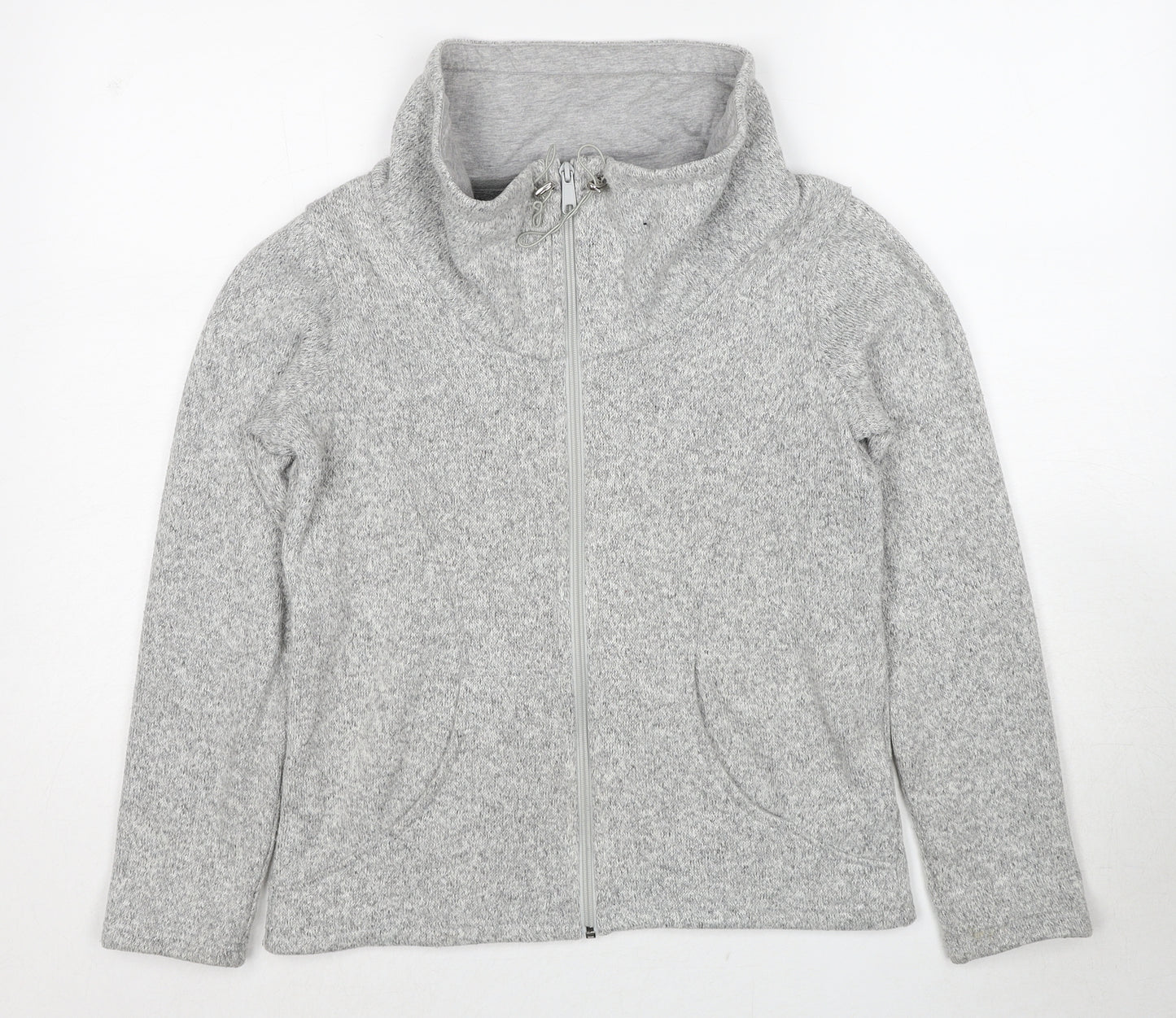 Marks and Spencer Womens Grey Jacket Size 8 Zip