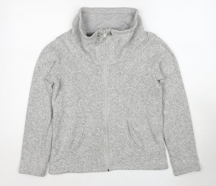 Marks and Spencer Womens Grey Jacket Size 8 Zip