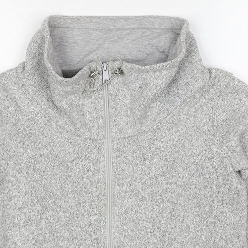 Marks and Spencer Womens Grey Jacket Size 8 Zip