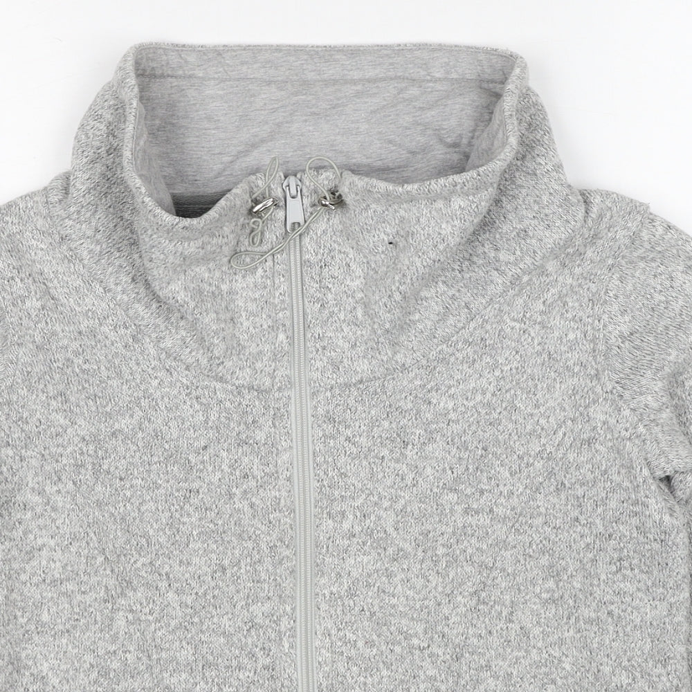 Marks and Spencer Womens Grey Jacket Size 8 Zip