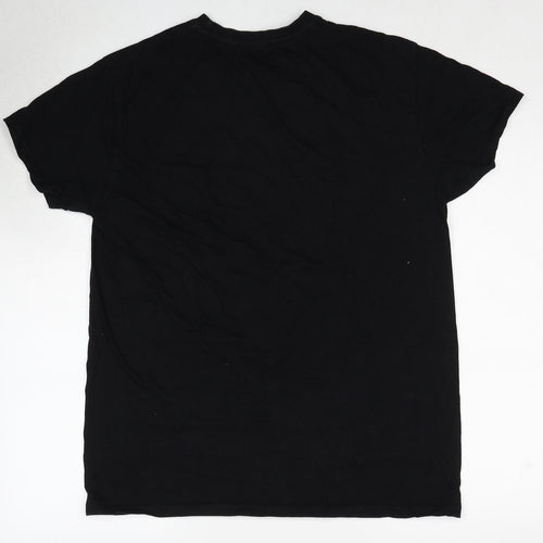SOL'S Mens Black Cotton T-Shirt Size XL Crew Neck Pullover - Fatherhood like a walk in the park