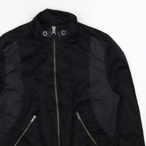 Duck and Cover Womens Black Bomber Jacket Jacket Size XS Zip