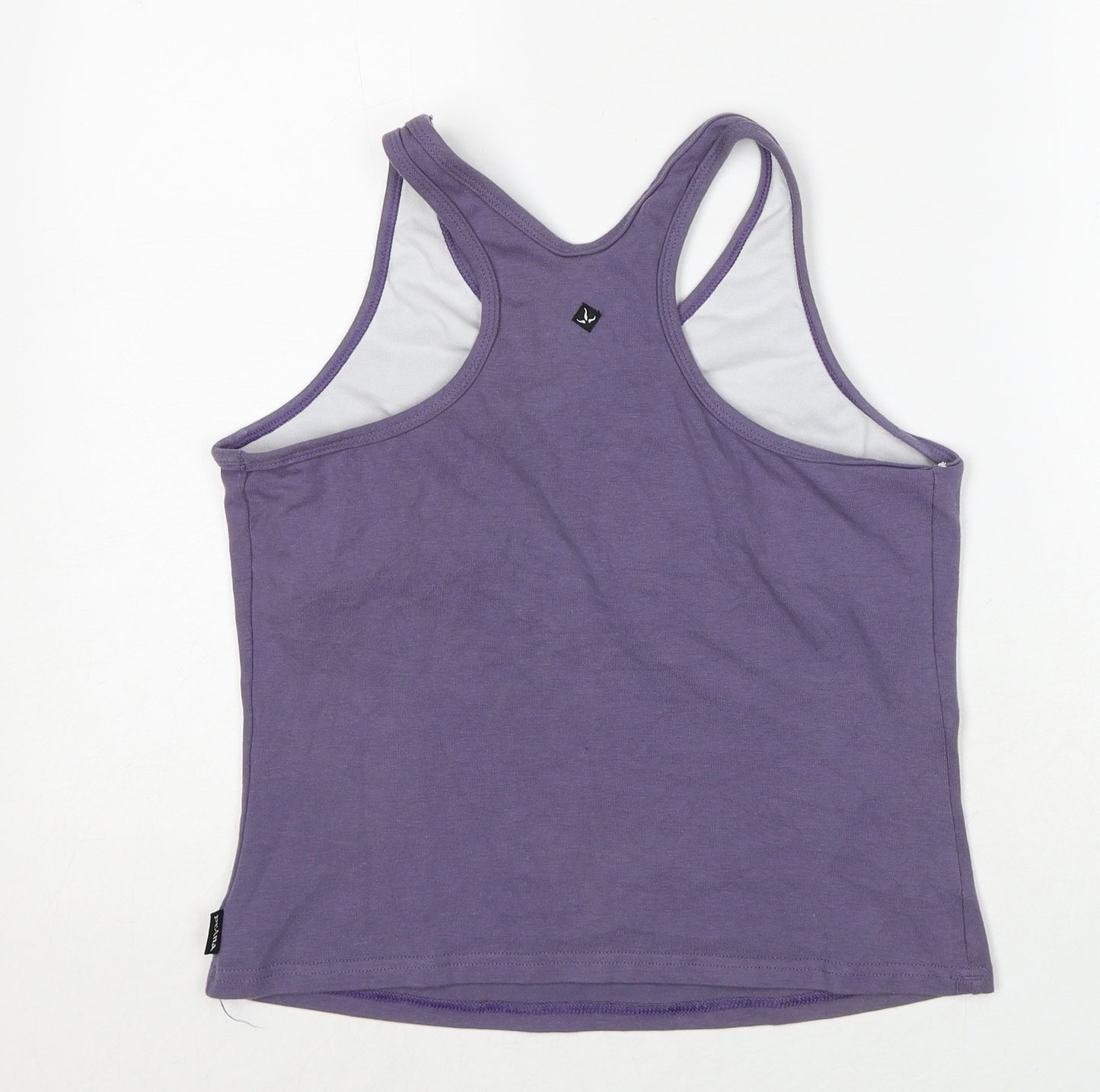 prAna Womens Purple Cotton Basic Tank Size L V-Neck
