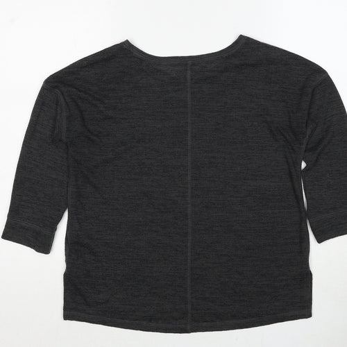 NEXT Womens Grey Round Neck Polyester Pullover Jumper Size 8