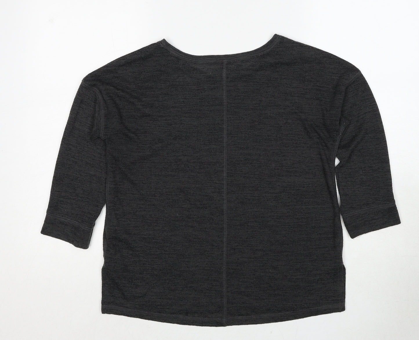 NEXT Womens Grey Round Neck Polyester Pullover Jumper Size 8