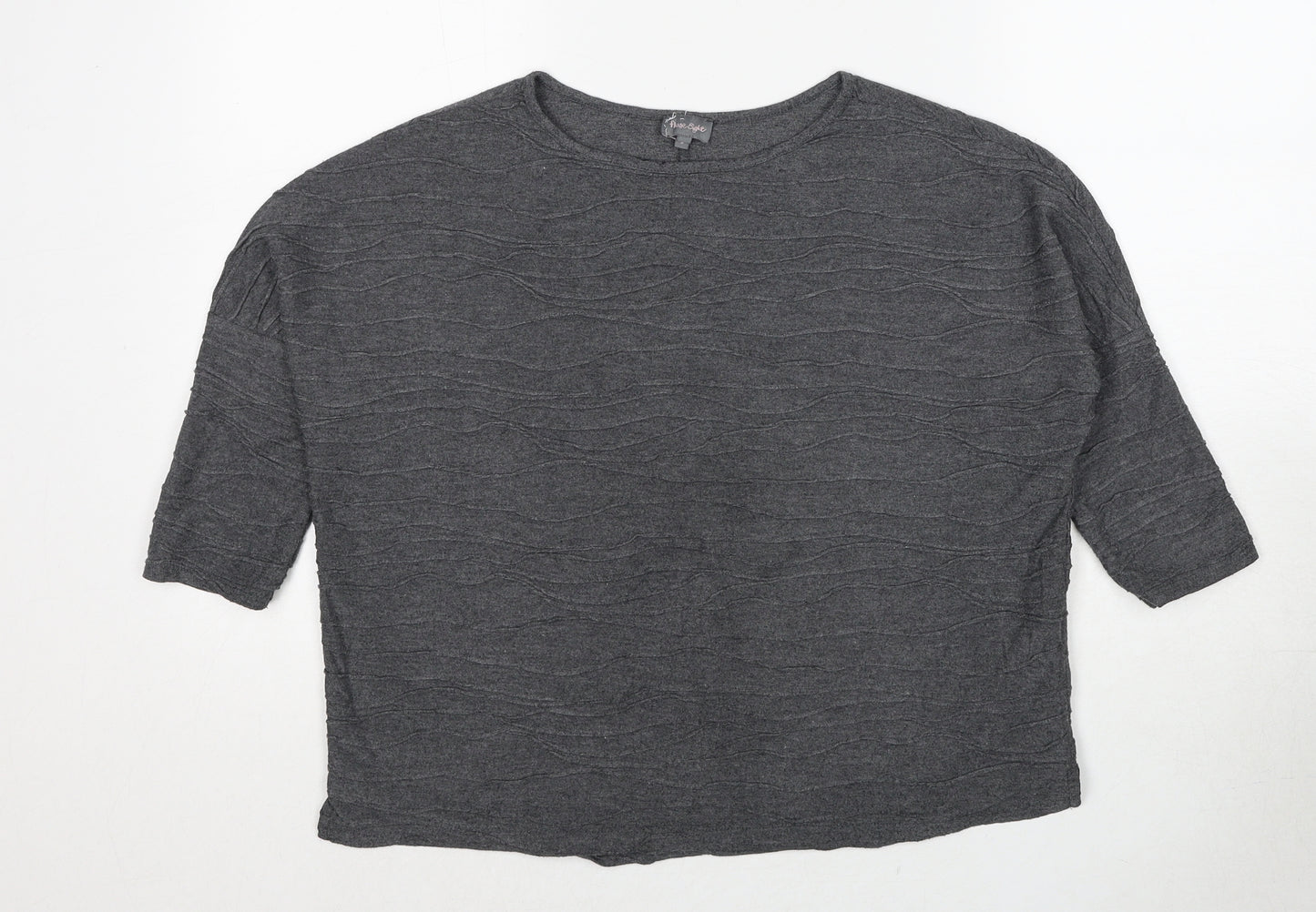 Phase Eight Womens Grey Round Neck Polyester Pullover Jumper Size 8